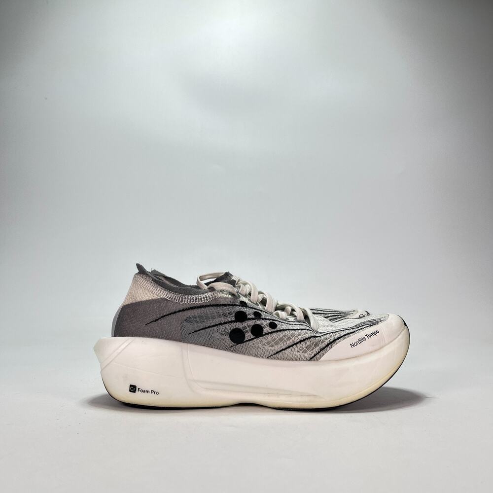 Craft Nordlite Tempo Grey White Black Plateless Road Running Shoes Womens Size 6